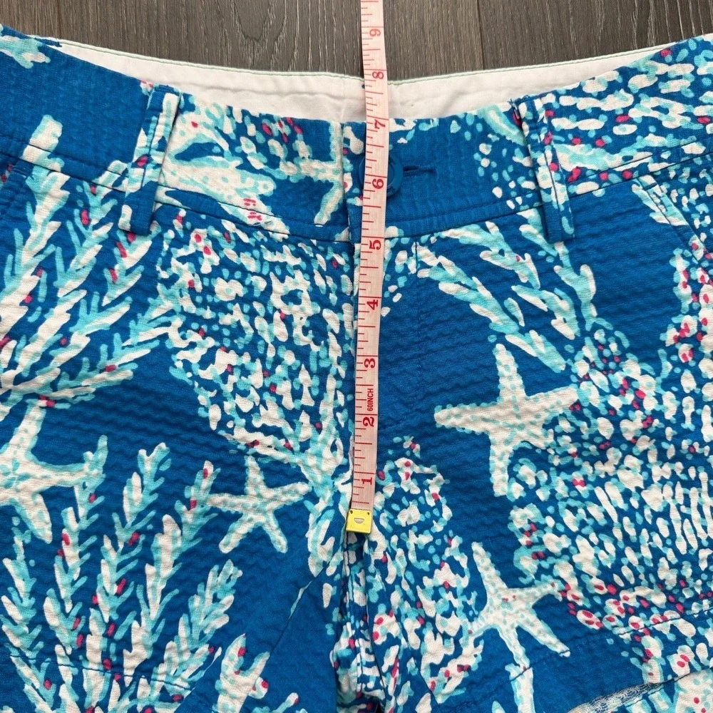 Lilly Pulitzer Womens Sz 2 Shorts Lot of 2 Pink Blue Resort Preppy Vacation - Picture 6 of 9